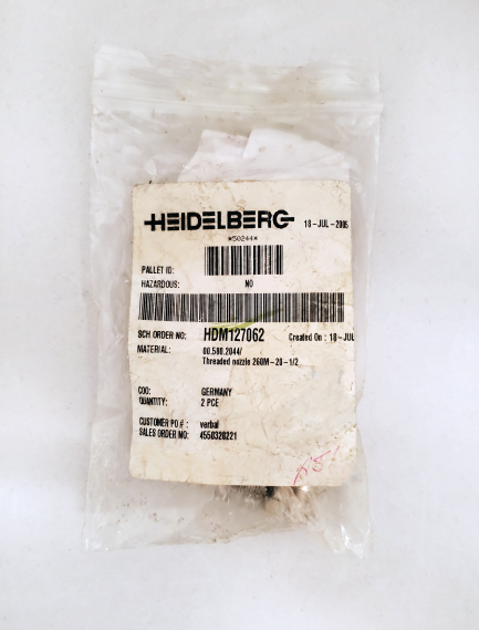 00.580.2044 threaded nozzle HEIDELBERG    