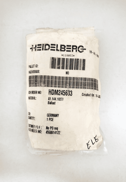 A1.144.1027 Heidelberg QM 46 Ballast