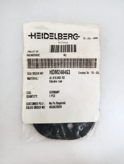 A1.610.003/02 heidelberg VIBRATOR CAM