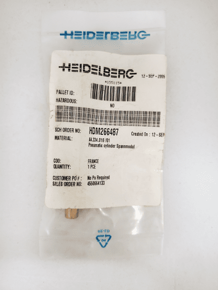 A4.334.016/01 Heidelberg PNEUMATIC CYLINDER SPANNMODUL