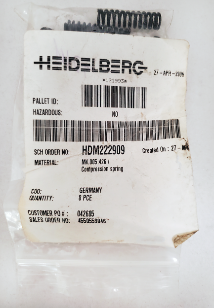 M4.005.426 heidelberg Compresion Spring