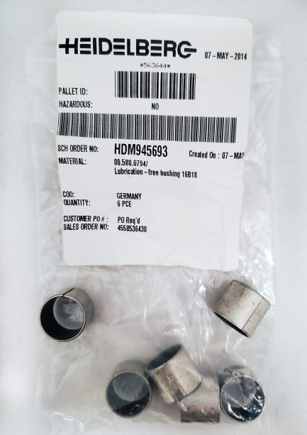 00.580.0794 Heidelberg lubrication BUSHING 16B18